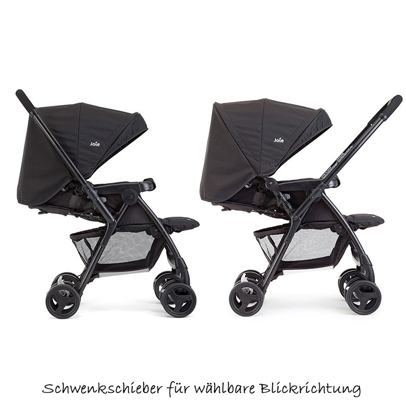 Joie Reise Buggy Kinderwagen Mirus - Schwarz (mit Regenschutz ...