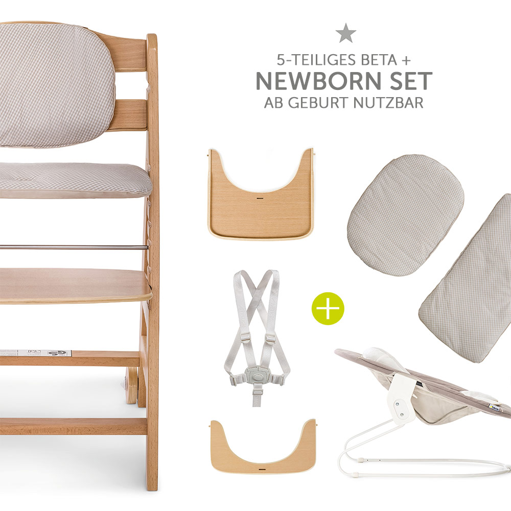 Hauck Beta Hochstuhl 5 Tlg Newborn Set Baby Hochstuhl Ab Geburt