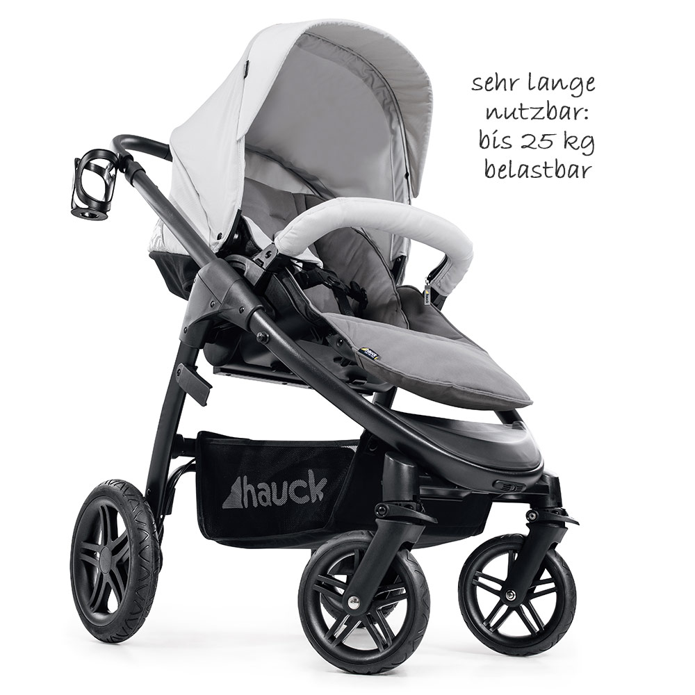 Saturn R Duoset Babywanne inkl Buggy und Zubeh/örpaket Kombikinderwagen ab Geburt bis 25 kg Hauck 10-teiliges Kinderwagen-Set 2in1 Lunar Stone